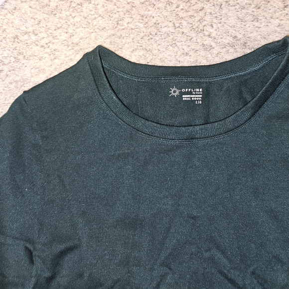 Dark Green Long Sleeve Top - Picture 2 of 4